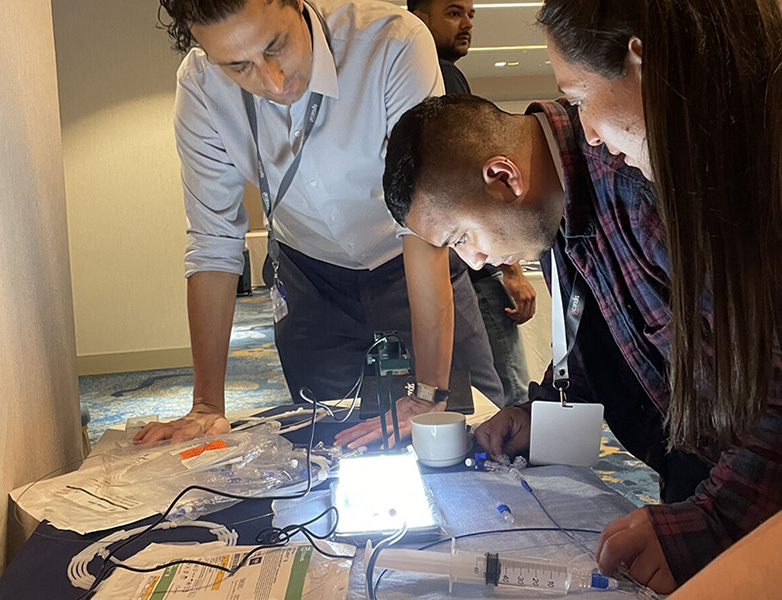 Acandis LATAM Distributor Meeting 2026: distributors participating in practical hands-on training